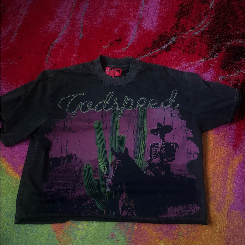 Godspeed Black and Purple Graphic Tee